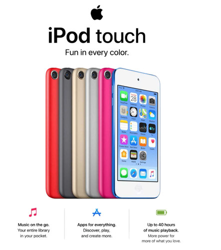 Apple ipod touch 7a - touch, 5a